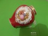 Portelan TRIANON decorat cu doua scene FRAGONARD si aur coloidal, Vaze