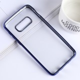 Husa Electroplating frame Cover Samsung Galaxy A70 albastra, Albastru