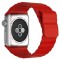 Curea iUni compatibila cu Apple Watch Ultra/SE/8/7/6/5/4/3/2/1, 44mm, Leather Loop, Piele, Red