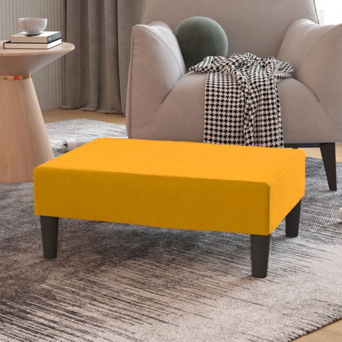 vidaXL Taburet, galben, 78x56x32 cm, catifea