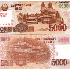 Corea de Nord North Korea 5000 5 000 Won Specimen 2015 Comemorativa P CS-19 UNC