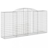 Cumpara ieftin Cos gabion arcuit, 300x50x140/160 cm, fier galvanizat