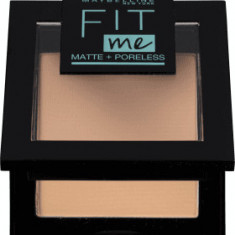 Maybelline New York Fit Me Matte+ Poreless pudră compactă 120 Classic Ivory, 9 g