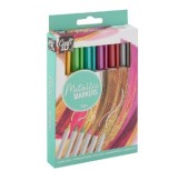 SET 6 MARKERE CULORI METALICE 5002