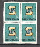 Romania.1969 50 ani Organizatia Internationala a Muncii bloc 4 CR.189, Nestampilat