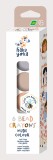 Cumpara ieftin Set de 6 creioane cerate in forma de margele, Haku Yoka - culori Nude, Avenir