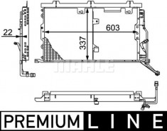 Radiator clima AC MERCEDES SL (R129) 2.8-6.0 intre 1989-2001 foto