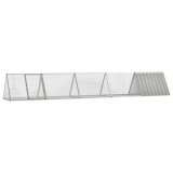 Cumpara ieftin Cusca pentru iepuri, gri, 504,5x80,5x71 cm, otel galvanizat