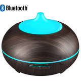Difuzor aromaterapie cu ultrasunete bluetooth muzica si lumina LED 7 culori V-Rising VR-N09B 550 ml wenge