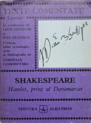 HAMLET, PRINT AL DANEMARCEI, TEXTE COMENTATE-WILLIAM SHAKESPEARE-221819 foto