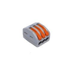 Set 10 conectori pentru conductori electrici, 3 pini, compatibil Wago