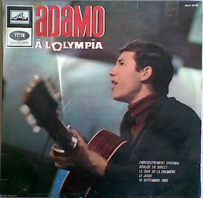 Vinil Adamo &amp;lrm;&amp;ndash; Adamo &amp;Agrave; L&amp;#039;Olympia (VG) foto