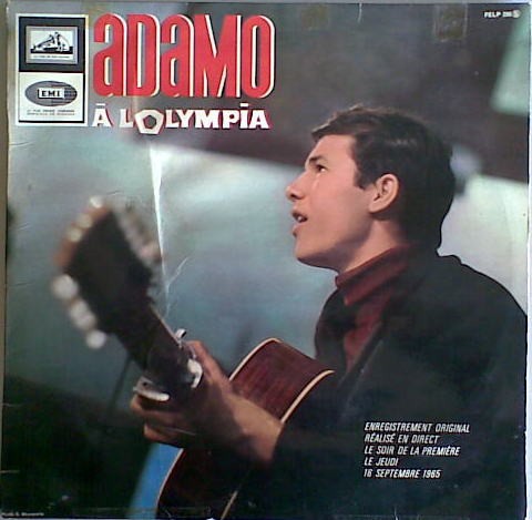 Vinil Adamo &lrm;&ndash; Adamo &Agrave; L&#039;Olympia (VG)