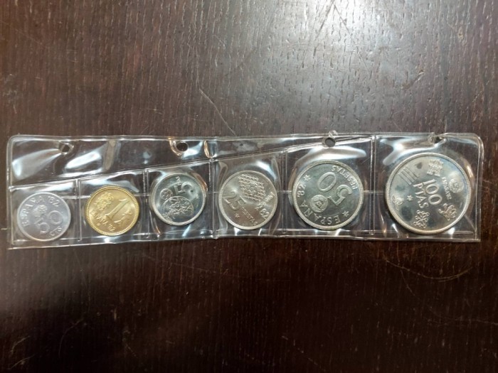 Seria completata monede - Espana 1980