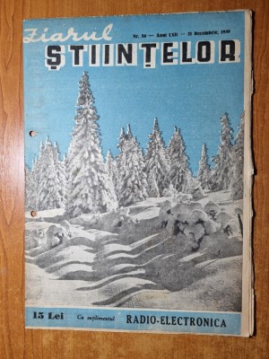 ziarul stiintelor 21 decembrie 1948-glaciologia,chimistii transforma lemnul foto
