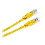 Cablu patchcord UTP galben 1m CCA Cabletech