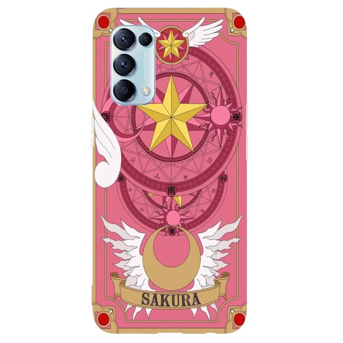 Husa compatibila cu Oppo A53 model Sakura, Silicon, TPU, Viceversa