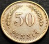 Moneda istorica 50 PENNIA - FINLANDA, anul 1939 *cod 240 A = excelenta, Europa
