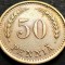 Moneda istorica 50 PENNIA - FINLANDA, anul 1939 *cod 240 A = excelenta