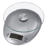 Cantar de bucatarie Xavax Milla 00106993, 5 kg, functie tara, oprire automata, argintiu