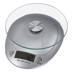 Cantar de bucatarie Xavax Milla 00106993, 5 kg, functie tara, oprire automata, argintiu foto