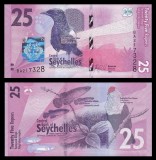 SEYCHELLES █ bancnota █ 25 Rupees █ 2016 █ P-48 █ UNC █ necirculata