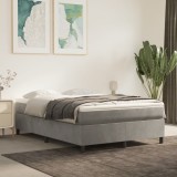 VidaXL Cadru de pat fără saltea, gri deschis, 140x190 cm, catifea 3121114