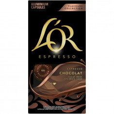 Cafea capsule L&#039;OR Espresso Ciocolata, 10 bauturi x 40 ml, compatibile cu sistemul Nespresso®*, 52 g