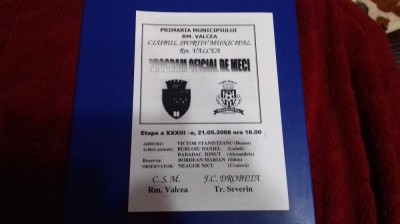 program CSM RM. Valcea - Drobeta Tr. Severin foto