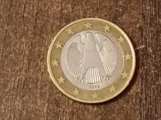 C50 - Moneda foarte veche - 1 euro - Germania - 2002J