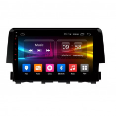 Navigatie Auto Multimedia cu GPS Android Honda Civic (2016 - 2020), Display 9 inch, 2GB RAM + 32 GB ROM, Internet, 4G, Aplicatii, Waze, Wi-Fi, USB, Bl