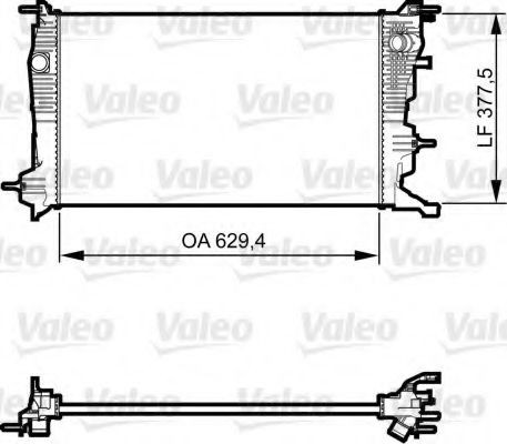 Radiator, racire motor RENAULT SCENIC III (JZ0/1) (2009 - 2016) VALEO 735607