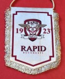 Fanion fotbal - RAPID BUCURESTI (pe spate este trecut palmaresul)