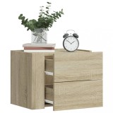 VidaXL Noptiere de perete, 2 buc., stejar sonoma, 45x30x35 cm 848330