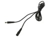 Cablu DC 5,5/2,5mm mufă și soclu drept negru 1x0,5mm2, WEST POL