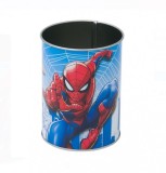 Suport metalic Spiderman pentru creioane si pixuri, 8x10 cm