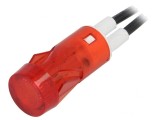 Lampă de control roșie cu neon 230VAC &Oslash;12mm