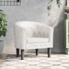 VidaXL Fotoliu tip cuvă, alb, piele ecologică 356460