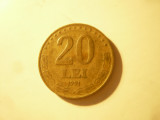 Moneda 20 lei 1991 bronz ,cal.F.Buna
