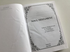 NOUL TESTAMENT CATOLIC. Bogat aparat critic! EDITURA SAPIENTIA IASI 2016 foto