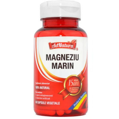 Supliment Alimentar Magneziu Marin 60 capsule Adserv foto