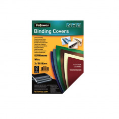 Set 100 Coperti Indosariere A4 Fellowes, Carton, 250 g/m², Alb, Coperta A4 Indosariere, Coperta A4 Indosariat, Coperta pentru Indosariat, Coperti pent