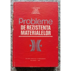 Probleme De Rezistenta Materialelor - I. Deutsch I. Goia I. Curtu T. Neamtu F. Sperchez , A51