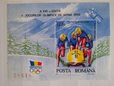 1992-Lp 1276-Albertville-Olimpiada- col. nedant.-MNH foto