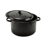 Semioala emailata cu capac, 30 cm, 10.5 litri Handy KitchenServ