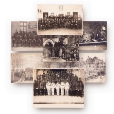 Militari și demnitari, colecție de șapte fotografii de epocă, cca. 1919, atelier Dekany Fenykepesz