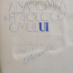 Anatomia si fiziologia omului Manual cls.X Santa,Sanielevici,Anghelescu 1962