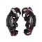 Orteze Leatt X-frame Pro Carbon pentru genunchi negru/rosu