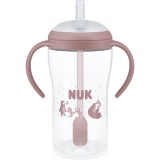 NUK Perfect Match Bear biberon cu pai 8m+ 260 ml