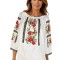 Bluza dama tip ie 257 alb/roz marimea S